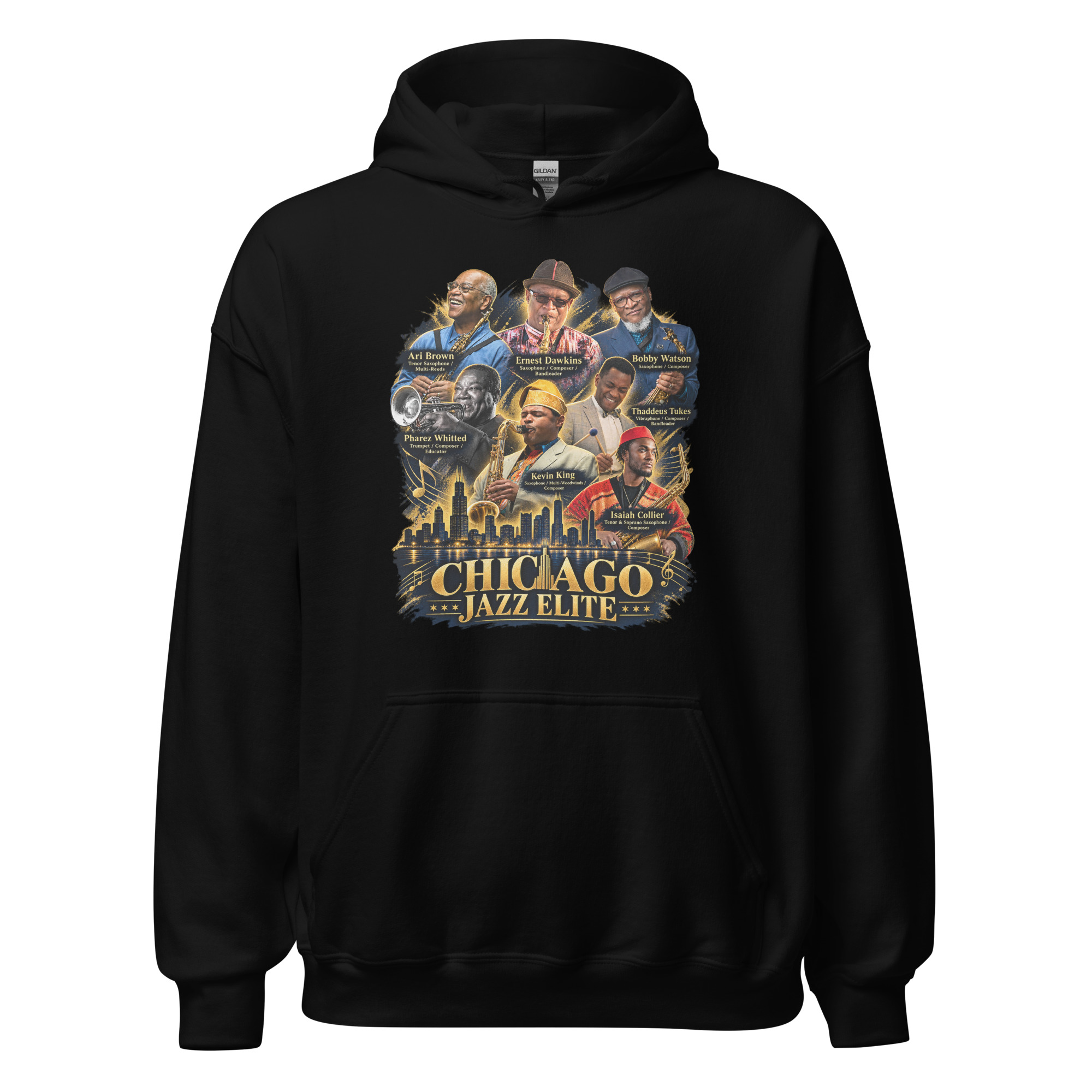 Chicago Jazz Elite Hoodie - Black