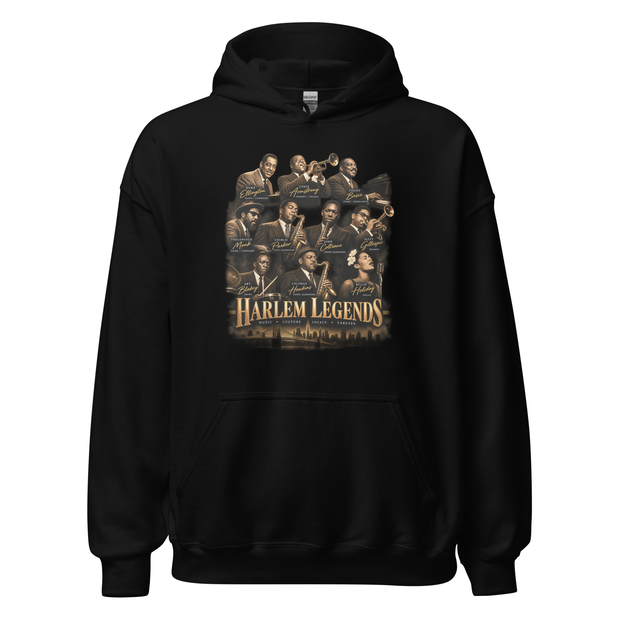 Harlem Legends Hoodie - Black