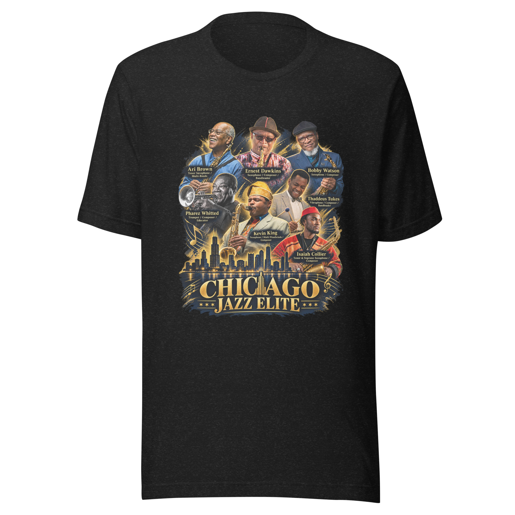 Chicago Jazz Elite t-shirt - Black - Image 4